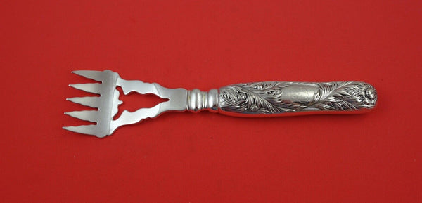 Chrysanthemum by Tiffany and Co Sterling Trout Serving Fork pierced HH AS 8"