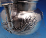 Hung Chong Chinese Export Sterling Silver Sugar Bowl w/Dragon and Bamboo (#8440)