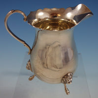 Sterling Silver Sugar and Creamer w/ Underplate Set 3pc Lion Feet (#2570)
