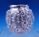 Flora by Shiebler Sterling Silver Tea Set 3pc #1181 Tea Sugar Creamer (#8837)