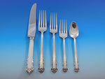 English Shell by Lunt Sterling Silver Flatware Set for 12 Service 63 pcs Dinner