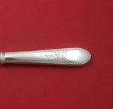 Early American Engraved by Lunt Sterling Silver Master Butter HH AS 7 1/4"