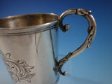 Tifft and Whiting Coin Silver Baby Child's Cup Mug B.C. Scroll Work (#8865)