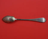Springfield Engraved by Unger Sterling Silver Olive Spoon Pierced Original 6"