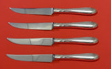 Heiress by Oneida Sterling Silver Steak Knife Set 4pc HHWS Custom Made 8 1/2"