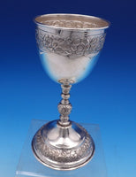 Aztec Rose by Unknown Mexican Sterling Silver Chalice 7 5/8" x 4" (#7671)