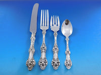 Old Orange Blossom by Alvin Sterling Silver Flatware Set 8 Service 42 pcs Dinner