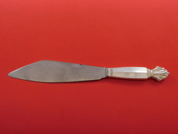 Acanthus by Georg Jensen Sterling Silver Cake Knife w/Stainless 10 1/2"