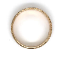 14k White and Yellow Gold Men's Wedding Band Size 13 (#J5979)