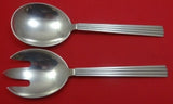 Bernadotte by Georg Jensen Sterling Silver Salad Serving Set 2pc AS 8 1/8"