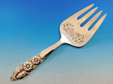 Dahlia by Georg Jensen Sterling Silver Fish Serving Fork Dolphins Pierced 9 1/2"