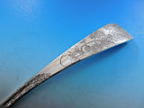 Lap Over Edge Acid Etched by Tiffany Sterling Silver Soup Ladle Heart 13 1/2"
