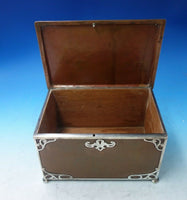 Athenic by Gorham Sterling Silver and Copper Humidor with Key #BY298 (#5634)