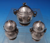 Ornamental #724 by Georg Jensen Sterling Silver Condiment Set 3pc (#7490)