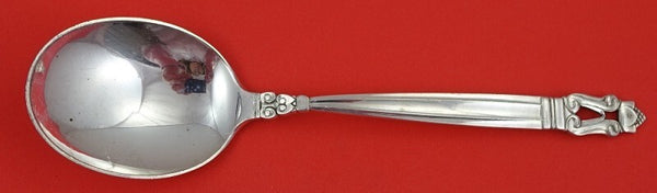 Acorn by Georg Jensen Sterling Silver Cream Soup Spoon Oval Bowl 6 1/2" Heirloom