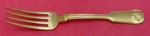 Shell and Thread Vermeil by Tiffany and Co Sterling Silver Regular Fork 6 3/4"