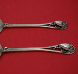 Ornamental #113 by La Paglia Sterling Silver Salad Serving Set 2pc Orig 10 1/2"