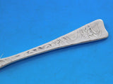 Lap Over Edge Acid Etched by Tiffany & Co Sterling Butter Spreader FH 6" Leaves
