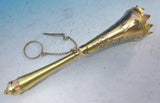English Sterling Tussie Mussie Posey Posy Holder with Bright-Cut Birds (#J1255)