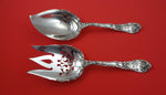 Hanover by Gorham Sterling Silver Vegetable Serving Set AS fork 9" spoon 9"