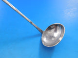 Lap Over Acid Etched by Tiffany Sterling Silver Sauce Ladle Dandelions Floral 7"