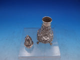 Repousse by Ritter & Sullivan Sterling Silver Salt & Pepper Shakers Pair (#7081)