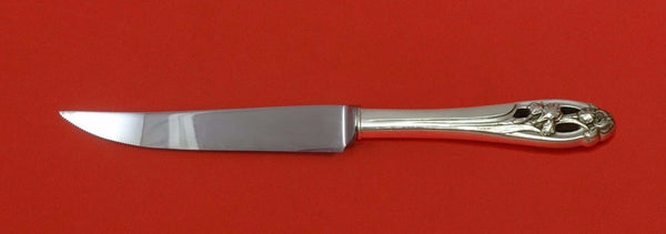 Silver Iris by International Sterling Silver Steak Knife Serrated Custom 8 1/2"
