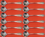 Mount Vernon by Lunt Sterling Silver Bouillon Spoon Wide Handle Set 12 pc 5 1/2"