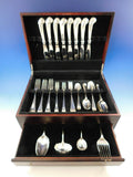 Williamsburg Shell by Stieff Sterling Silver Flatware Set 8 Dinner Service 44 pc