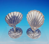Durgin-Gorham Sterling Silver Compote Pair Raised Shell Bowl and Dolphin (#3552)