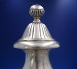 English Georgian Sterling Silver Samovar with Coat of Arms Dogs Flowers (#4051)