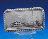 Mixed Metals by Whiting Card Case Hammered Applied Figural Japanese Boat (#8940)