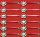 Chippendale by Towle Sterling Silver Cream Soup Spoon Set 12 pieces 6 1/2"