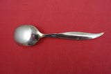 Norwegian Sterling Silver Ice Cream Spoon vermeil feathered enameled pink 5"