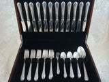 Chased Romantique by Alvin Sterling Silver Flatware Set for 12 Service 62 Pieces