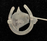 Sterling Horse Pin with Horseshoe (#J5378)