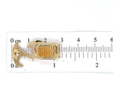 Nouveau Style 14k Yellow Gold 9.06ct Genuine Natural Citrine Earrings (#J5915)