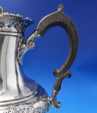 Robert Hendery Canadian Sterling Silver Tea Set 4pc Chased with Ebony  (#7188)