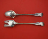 Dorothy Vernon by Whiting Sterling Silver Salad Serving Set 2pc AS Orig 11 7/8"