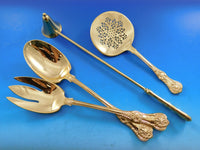 English King Gold by Tiffany & Co Sterling Silver Flatware Set 12 Service 256 pc