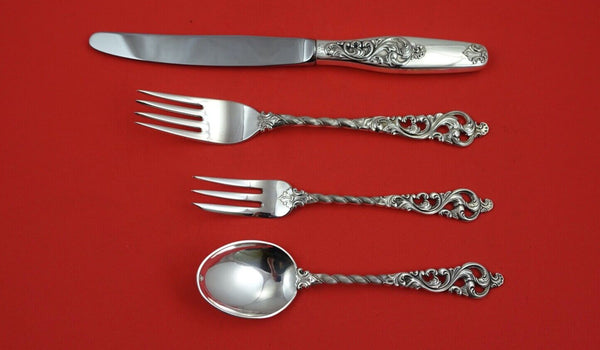 Dobbel Rokokko by Brodrene Lohne Norwegian Sterling Silver Regular 4-pc Setting