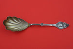 Medallion by Schulz and Fischer Coin Silver Berry Spoon GW fluted 8 3/4"