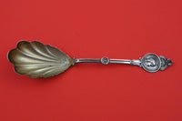 Medallion by Schulz and Fischer Coin Silver Berry Spoon GW fluted 8 3/4"