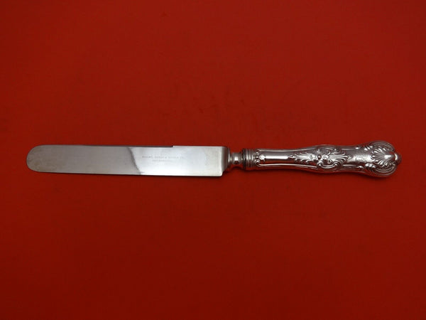King by Dominick & Haff Sterling Silver Banquet Knife with Blunt SP Blade 10"