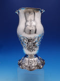 Grape by Shiebler Sterling Silver Wine Cooler Vase 2357 10 1/2" Monogram S #7752