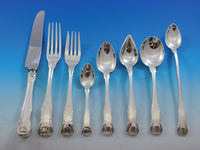 King by Kirk Stieff Sterling Silver Flatware Set Service 110 Pieces Shell Motif