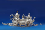 Robert and Belk English Estate Sterling Silver Tea Set 5pc Sheffield (#7372)