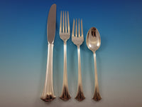 Newport Scroll by Gorham Sterling Silver Flatware Set 8 Service 45 pieces Place
