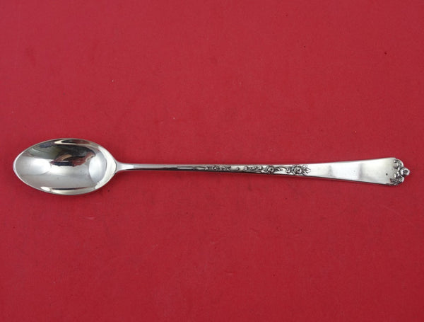 Sterling Rose by Wallace Sterling Silver Iced Tea Spoon 7 1/2" Silverware
