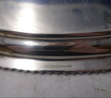Gadroon by Unknown English Silverplate Serving Tray with Lion Crest 21" (#5935)